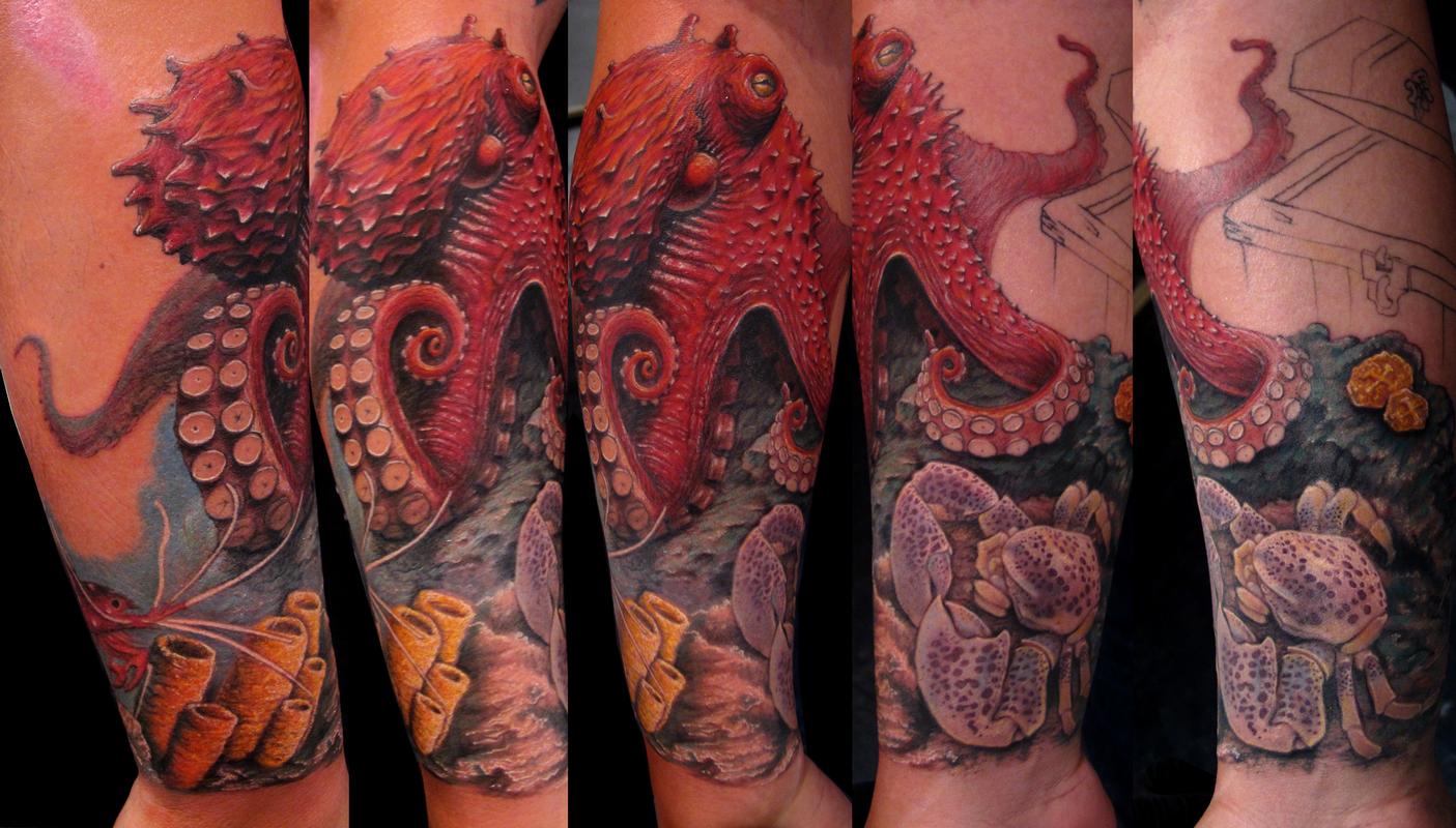 Octopus by Stefano Alcantara Tattoos